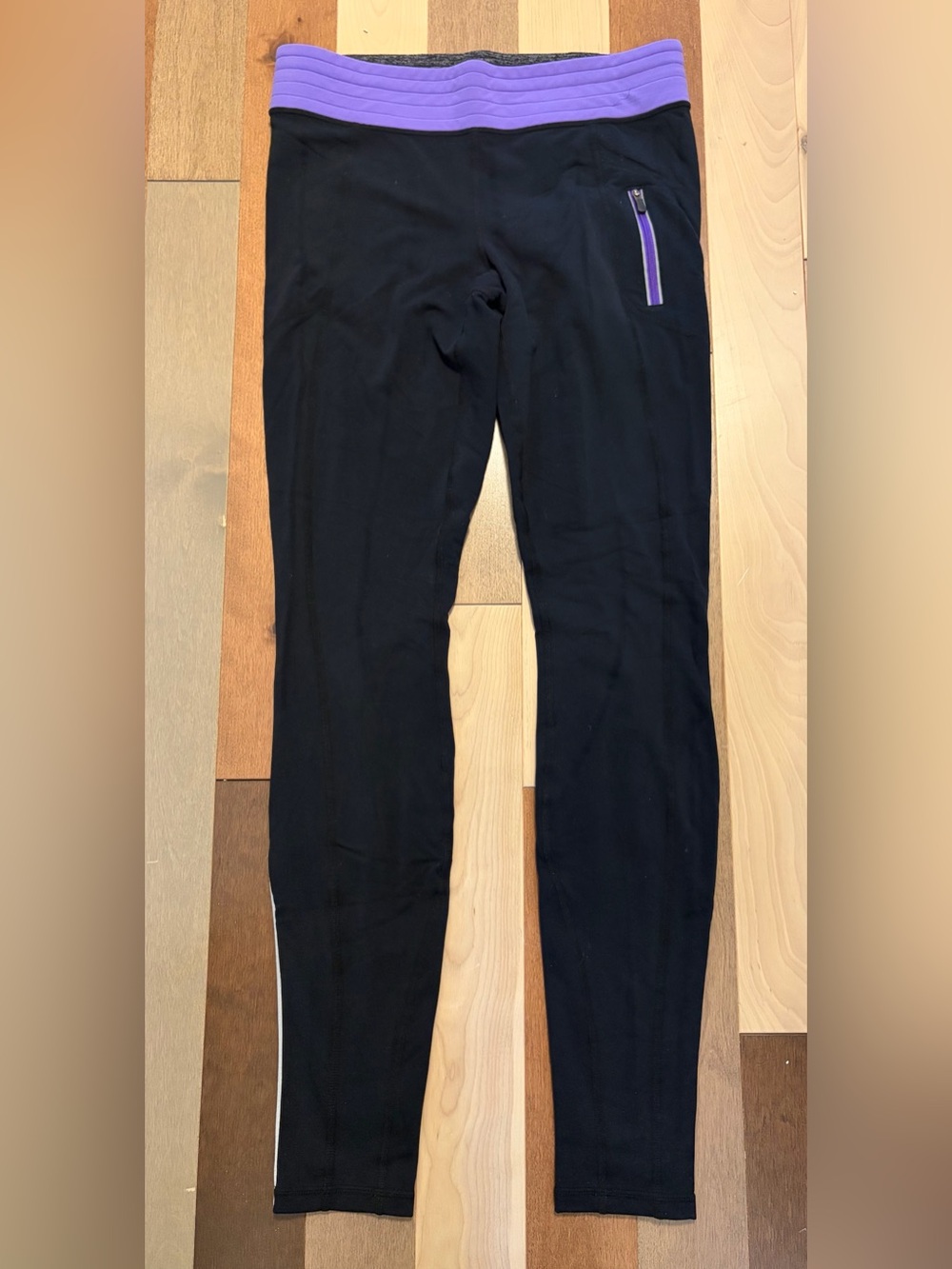 Lululemon black & purple leggings